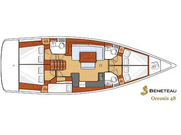 Nabucco: Aft cabin #2 (Cabin charter - 2 pax) Fully Crewed, ALL EXPENSES